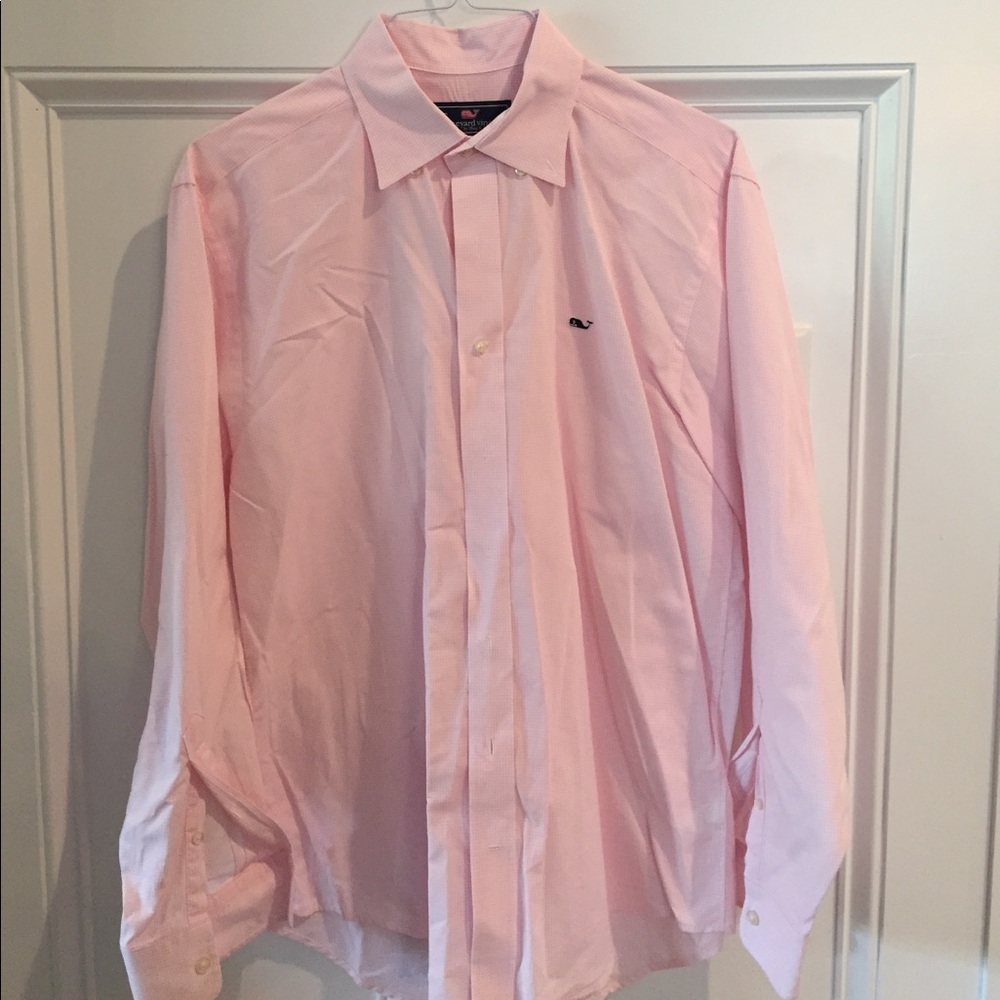 Vineyard Vines Pink Casual Button Down Shirt